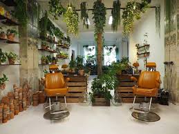 this space doesn t get a lot of natural light so we painted the walls and floor white added mirrored sur hair salon design home hair salons hair salon decor