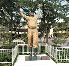 Buy the latest jackie robinson jerseys for men, women, and kids! The Arts Adventurer Jackie Robinson Sculpture In Jersey City Sculpture By Susan Wagner