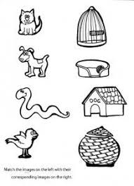 Matching Animals To Their Home Worksheet 3 Pets Preschool Preschool Animal Worksheets