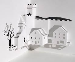 Next, fold the dirt layer along the score line. Village Square Pop Up Card You Can Make Yourself