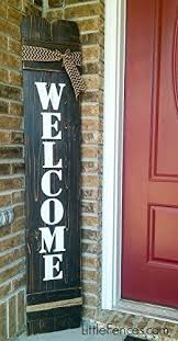 Welcome Sign Great For Front Door Outside Decor Inside Decor Farmhouse Rustic Aff Link Porch Welcome Sign Wooden Welcome Signs Porch Signs