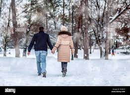 Lovers in winter