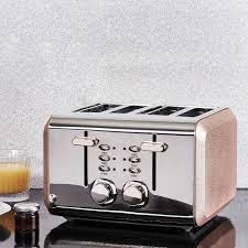 Dunelm Bling 4 Slice Rose Gold Toaster Dunelm Rose Gold Kitchen Appliances Rose Gold Kitchen Gold Bedroom Decor