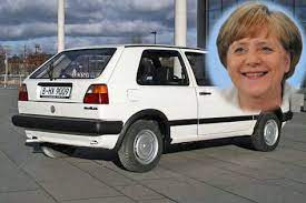 Angela merkel îi urechează pe producătorii auto germani: Merkel Golf Bei Ebay Kanzlerins Erstes West Auto Autobild De