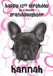 Our son's french bulldog died a few months ago. French Bulldog Personalised A5 Birthday Card Son Daughter Grandson Niece Name Ebay