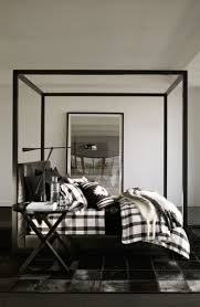 Black And White Plaid Comforter Set Ralph Lauren Home S Modern Plaid Bedding In A Sleek Palette Of Black Charcoal And White Home Bedroom Design Home Bedroom