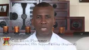 Col. Leon Plummer, commander of 10th Support Group (Regional) and his  Family wish everyone a safe and happy holiday season!