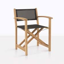 Get 5% in rewards with club o! Cannes Dining Teak Directors Chair Black Teak Warehouse