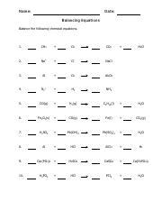 A piano tuner is using a 262 hz tuning fork in an effort to tune a piano string. Formulabalance2answers Name Date Balancing Equations Balance The Following Chemical Equations 1 1 Ch4 2 O2 1 Co2 2 2 Na 2 Cl 1 Nacl 3 4 Al 3 O2 2 Course Hero