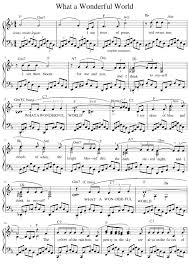 Bbmaj7 chords on other instruments. What A Wonderful World Sheet Music For Piano Solo Musescore Com