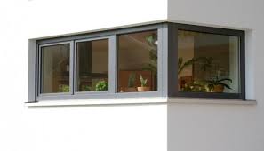 Eckfenster Eckfenster Hauswand Haus Aussen