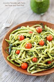 Add to zucchini mixture and toss to coat. Zucchini Noodles With Pesto