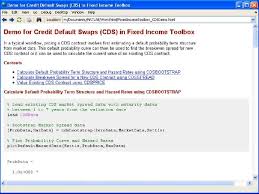 Credit default swaps (cds) are the most widely used type of credit derivative and a powerful force in the world markets. Pricing And Valuation Of Credit Default Swaps Video Matlab