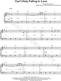 Elvis Presley Can T Help Falling In Love Ukulele Chords Print And Download Sheet Music For Can T Help Falling In Love By Elvis Presley Sheet Music Arranged Piano Sheet Music Free Cello Sheet Music Easy Sheet Music