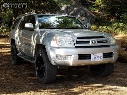 Lift your 4runner 4 inches and fit up to 33 inch tires with one of these upper control arm suspension lift kits. Wheel Offset 2004 Toyota 4runner Slightly Aggressive Suspension Lift 3 268560 Custom Offsets