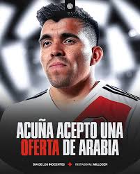 AHORA • MARCOS ACUÑA habría aceptado una oferta de un club de Arabia  Saudita y dejaria el club en ESTE MERCADO DE PASES, algo que realmente  seria increible pero que NO ES