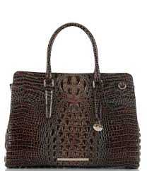Brahmin Melbourne Collection Finley Leather Crocodile Embossed Carryall Satchel Tote Bag Dillard S Satchel Tote Bag Bags Carryall