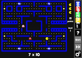 In this game you need to control the math man to eat all the ghosts. Math Games Digipuzzle Net