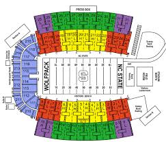 nc state stadium seating chart best picture of chart