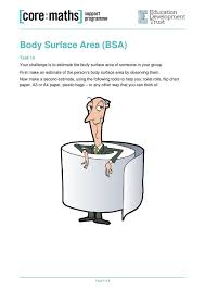 Body Surface Area Stem