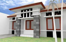 Rumah minimalis dengan tiang teras didepan rumah memberi kesan elegan dan terlihat kokoh rumah tersebut. Desain Teras Rumah Tiga Tiang Cek Bahan Bangunan