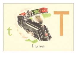 T Is For Train Art Print Art Com T Is For Train Train Posters Model Trains