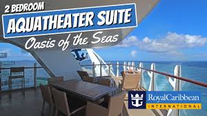 Sleeps up to 2 guests cabin details: Harr Travel Royal Caribbean Oasis Of The Seas 2 Bedroom Spacious Aqua Theater Suite Full Tour Review 4k Facebook