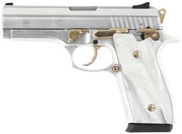 Taurus 1911 38 Super Black And Gold Taurus Pt38s 38 Super Automatic Stainless Steel Gold Accents With Mother Of Pearl Semi Auto Pistol 38sssprl 1038049prl Pistol Cool Guns Super Automatic