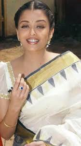 Aishwarya Rai Approved 12 Timeless White And Golden Sarees For Onam 2024