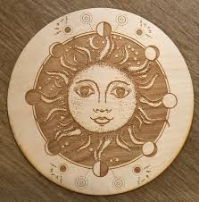 Sun Moon Phase Crystal Grid