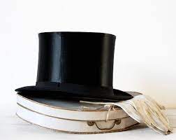 Gorgeous French Collapsible Silk Opera Top Hat In Its Original Box On Etsy 130 00 Top Hat Hats For Men Beige Leather Gloves