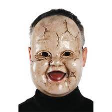 Adult Baby Giggles Toddler Creepy Horror Scary Doll Mask Costume Walmart Com