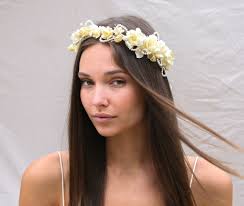 Vintage Wedding Wax Floral Headband