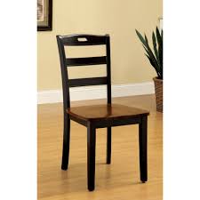 Sun Pine Ladder Back Wooden Chair Wood Antique Oak Black Set Of 2 Black Dining Chairs Dining Chair Set Dining Chairs