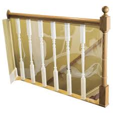 This banister to banister universal gate mounting kit has a natural wood accent so it will blend seamlessly with your décor. Cardinal Gates 15 Ft Roll Child Safety Indoor Banister Guard Ks 15c The Home Depot