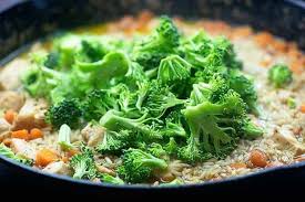 Step 4 bake in the preheated oven for 30 to 35 minutes, or until cheese is melted. One Skillet Cheesy Chicken And Rice With Broccoli Healthy Kid Friendly
