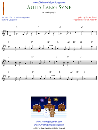 Introduction to the recorder (3 exercises) au clair de la lune for recorder solo (three note song) Auld Lang Syne For Recorder Free Sheet Music