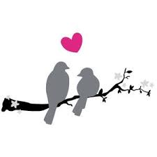 Bird On Branch Silhouette This Elegant Set Of Love Birds On A Branch Is Perfect For Seasonal And Romantic Creations Love Birds Drawing Romantic Drawing Love Birds