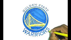 Golden state warriors logo by unknown authorlicense: How To Draw The Golden State Warriors Logo Youtube