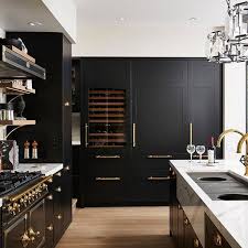 Black And Gold Kitchen Interior Pin By Lefty Script On K I T C H E N D I N I N G Black Kitchens Kitchen Style Home