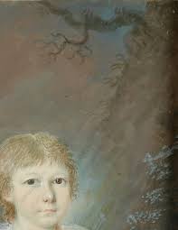 Attrib. to Joseph Bernhard Einsle (1774-1829) "Little girl" large miniature  (m)