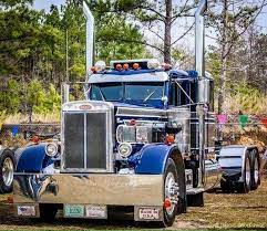 Scratchbuilt grille, bumper, stacks, hood extension, air ducts, and wheel covers. Semitrckn Big Rig Trucks Big Trucks Trucks