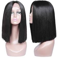 Black Bob Wig With Bangs Amazon Amazon Com Armmu 16 Short Bob Black Lace Front Wigs For Women 100 Synthetic Hair Yaki Silk Straight Full Wigs Shoulder Lengt Lace Front Wigs Full Hair Wigs