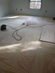 Plywood Floor Going Down Diy Flooring Remodel Bedroom Home