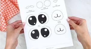 Free printable bunny face template. Cute Paper Plate Bunny Craft Free Template