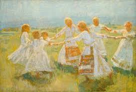 Kolo By Matija Jama My Grandmother Had A Print Of This Painting On Her Living Room Wall Painting Art Impressionism