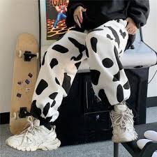 Free shipping for many items! Giuliana Cow Print Cropped Harem Pants Yesstyle