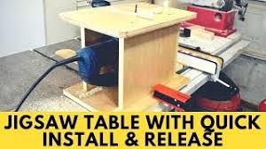 Homemade 3 in 1 multipurpose workbench: How To Make A Jigsaw Table With Quick Install Release Youtube