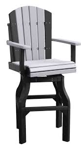 Set Of 2 Outdoor Adirondack Swivel Chairs Bar Height Multiple Poly Colors Round Back Dining Chairs Outdoor Furniture Chairs Dining Room Chairs Ikea