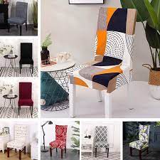 Housse de chaise élastique printaniére pour la salle à manger. Housses De Chaise Extensibles Hitgi Housses Chaises Salle A Manger Housse De Chaise Dossier De Chaise